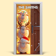 Load image into Gallery viewer, Bring Home the Farm Fun - Personalized Farm Animals Door Cover Door Covers MagicInPrints
