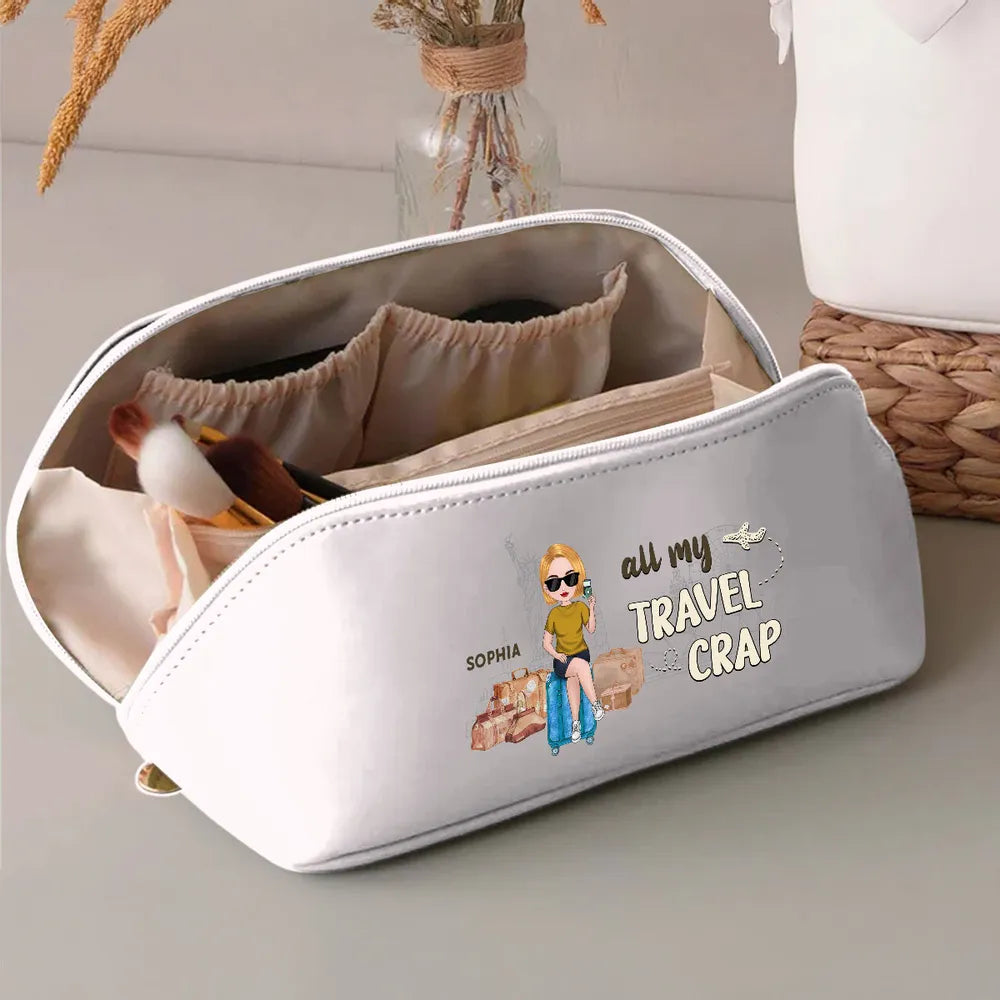 Personalized Travel Cosmetic Bag for Women - Fun Travel Organizer Bag MagicInPrints