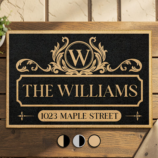 Custom Family Name Doormat for Home - Personalized Entryway Decor Doormat MagicInPrints