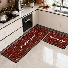 Load image into Gallery viewer, Personalized Christmas Doormat Unique Family Gift Entryway Decor
