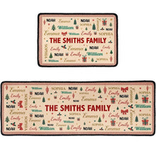 Load image into Gallery viewer, Personalized Christmas Doormat Unique Family Gift Entryway Decor
