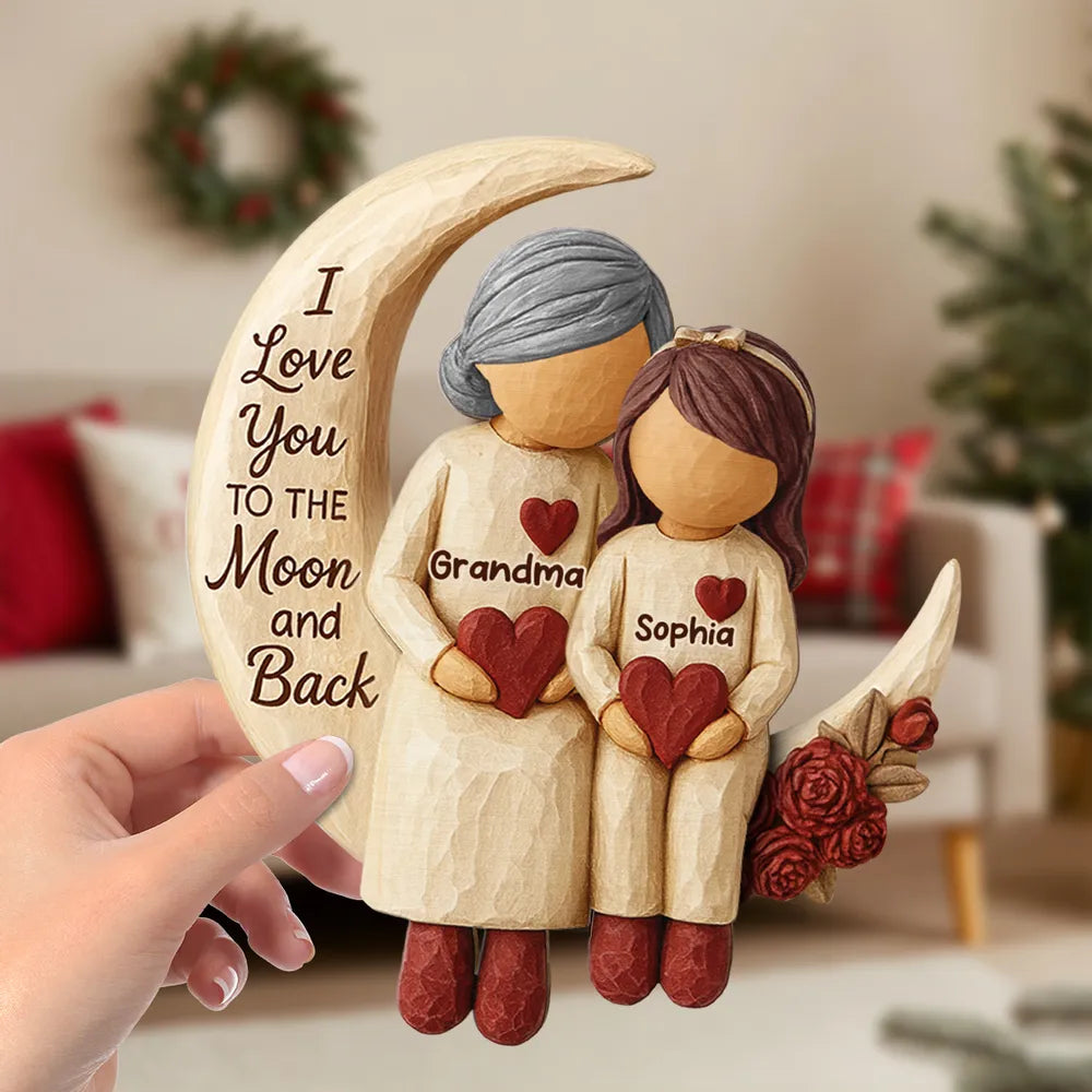 Personalized Family Figurine for Grandparents - Heartfelt Gift for Holidays Plaque MagicInPrints