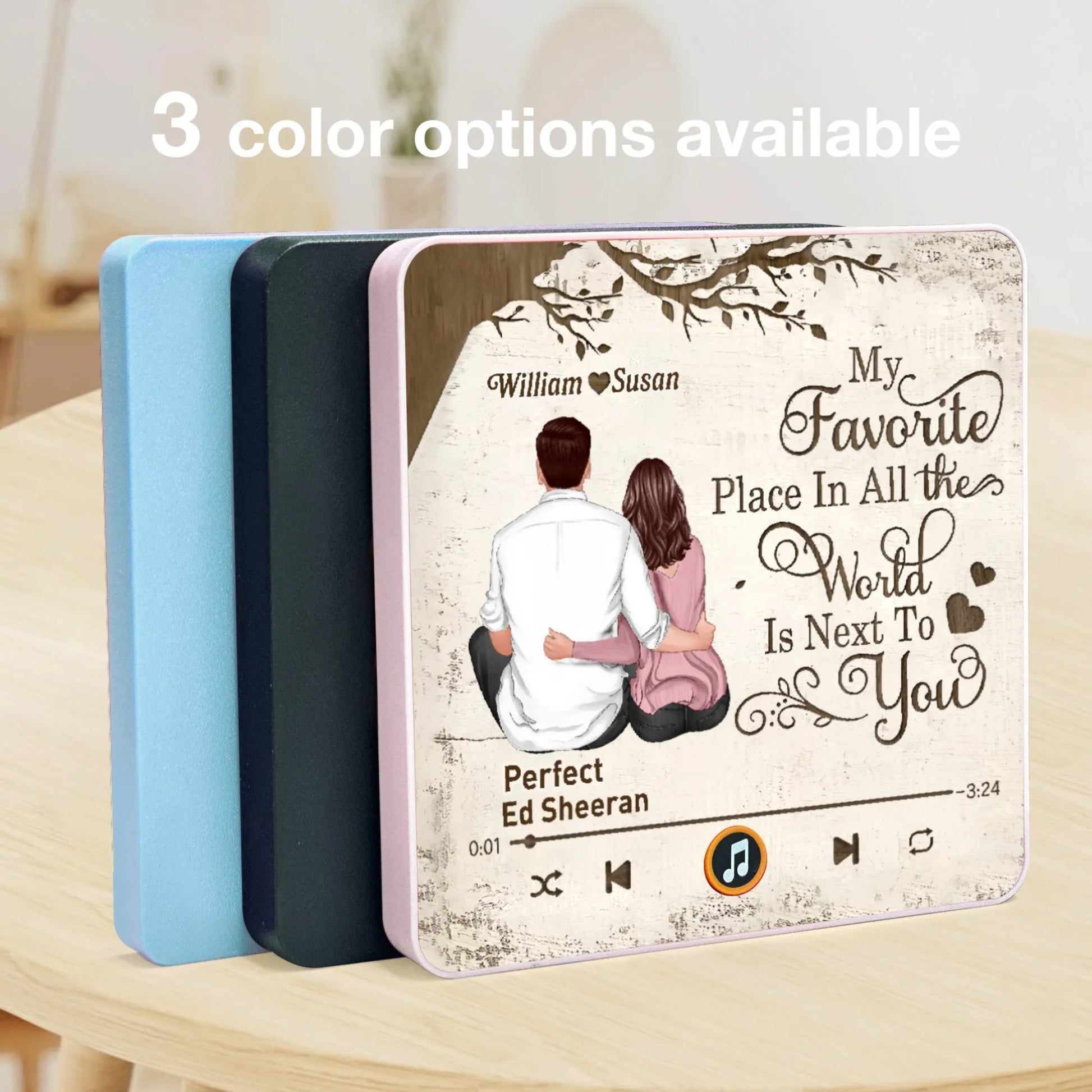 Personalized Music Plaque for Couples - Romantic Gift for Christmas Fridge Magnet MagicInPrints
