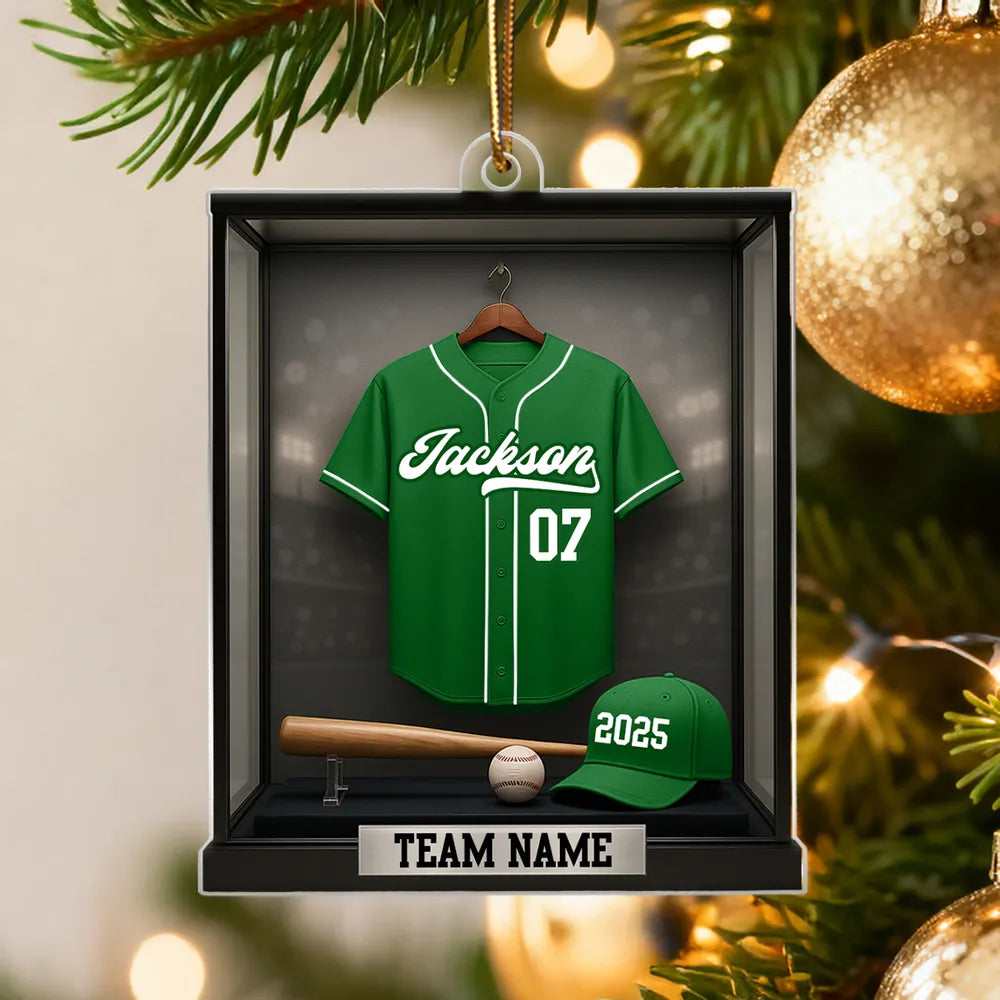 Custom Baseball Jersey Ornament for Sports Fans - Personalized Gift Ornament MagicInPrints