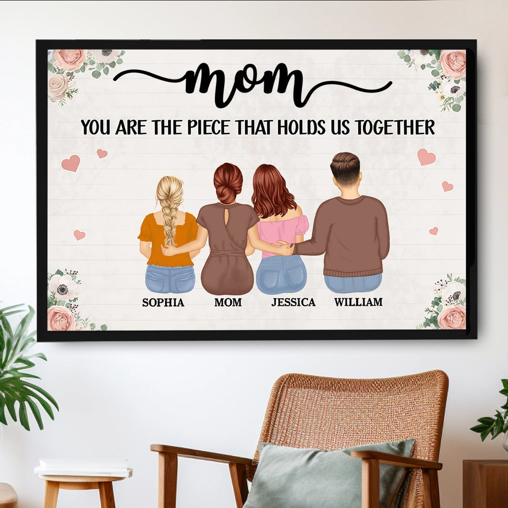 Personalized Family Canvas Wall Art for Mom - Sentimental Gift for Mother's Day Poster or Canvas MagicInPrints