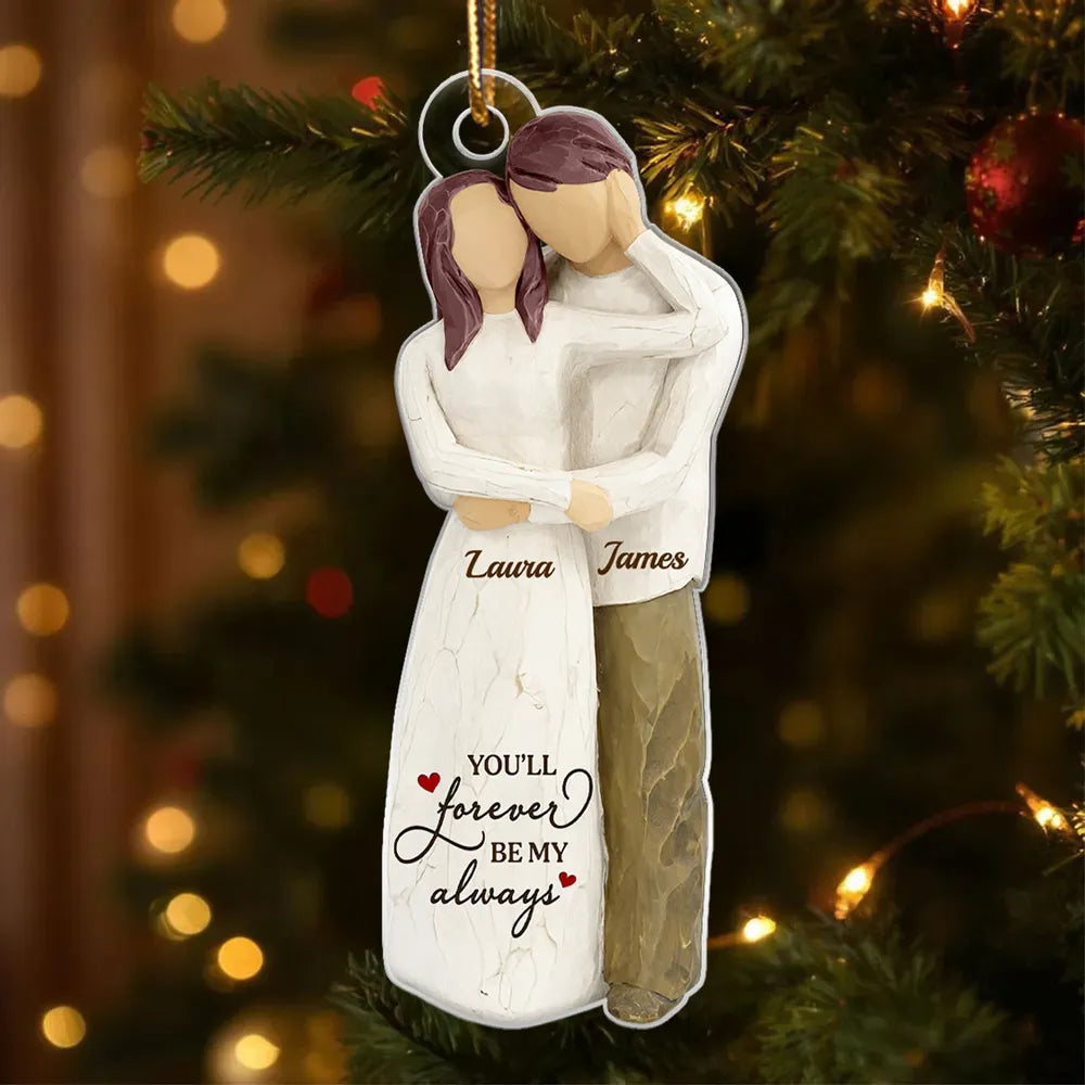 Personalized Couple Ornament for Loved Ones - Sentimental Holiday Keepsake Ornament MagicInPrints