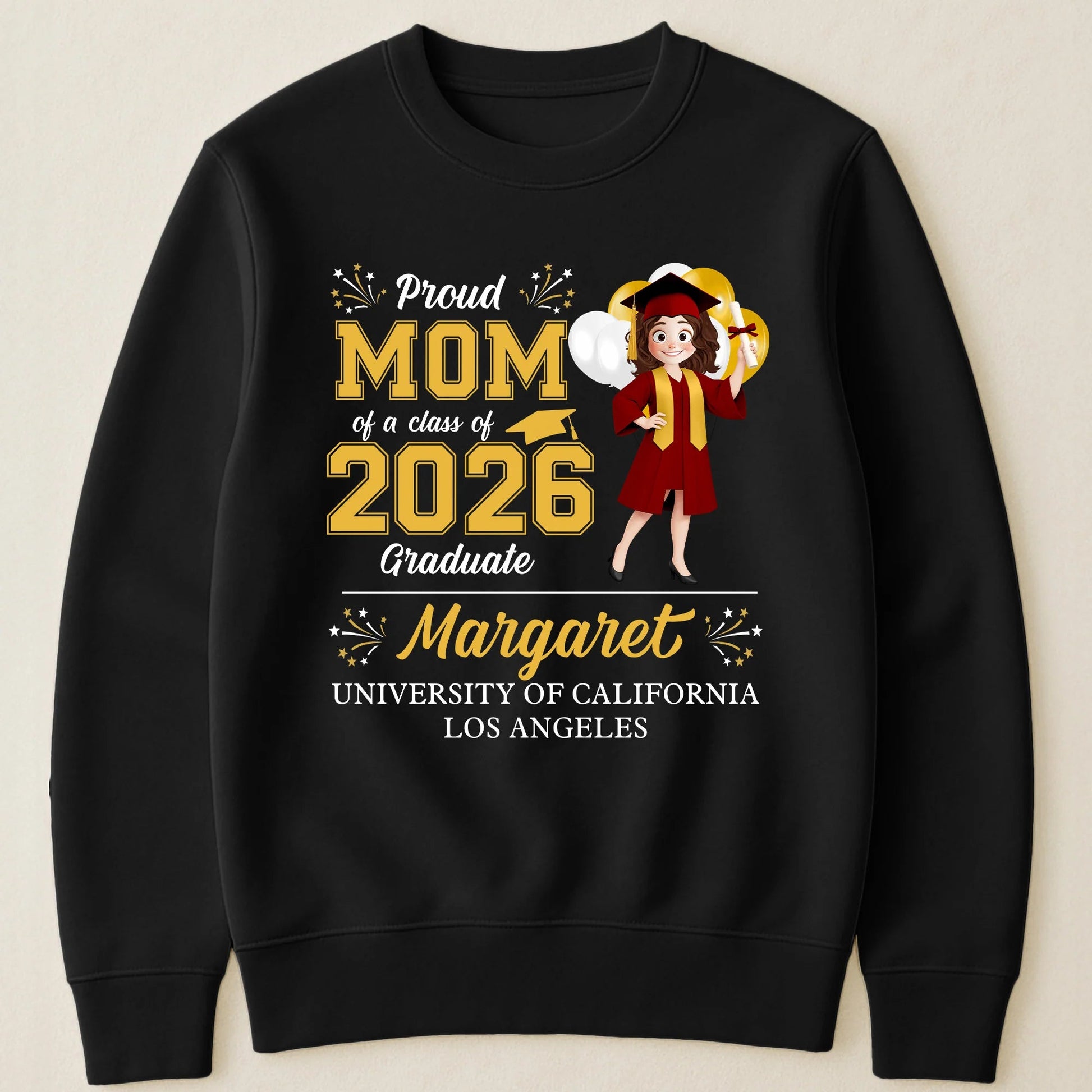 Personalized Family Graduation T-Shirts Class of 2026 - Proud Mom, Dad, Grandma Shirts Cloth MagicInPrints