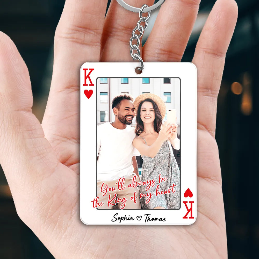 Personalized Photo Keychain Gift for Couples - Romantic Keepsake Keychain MagicInPrints