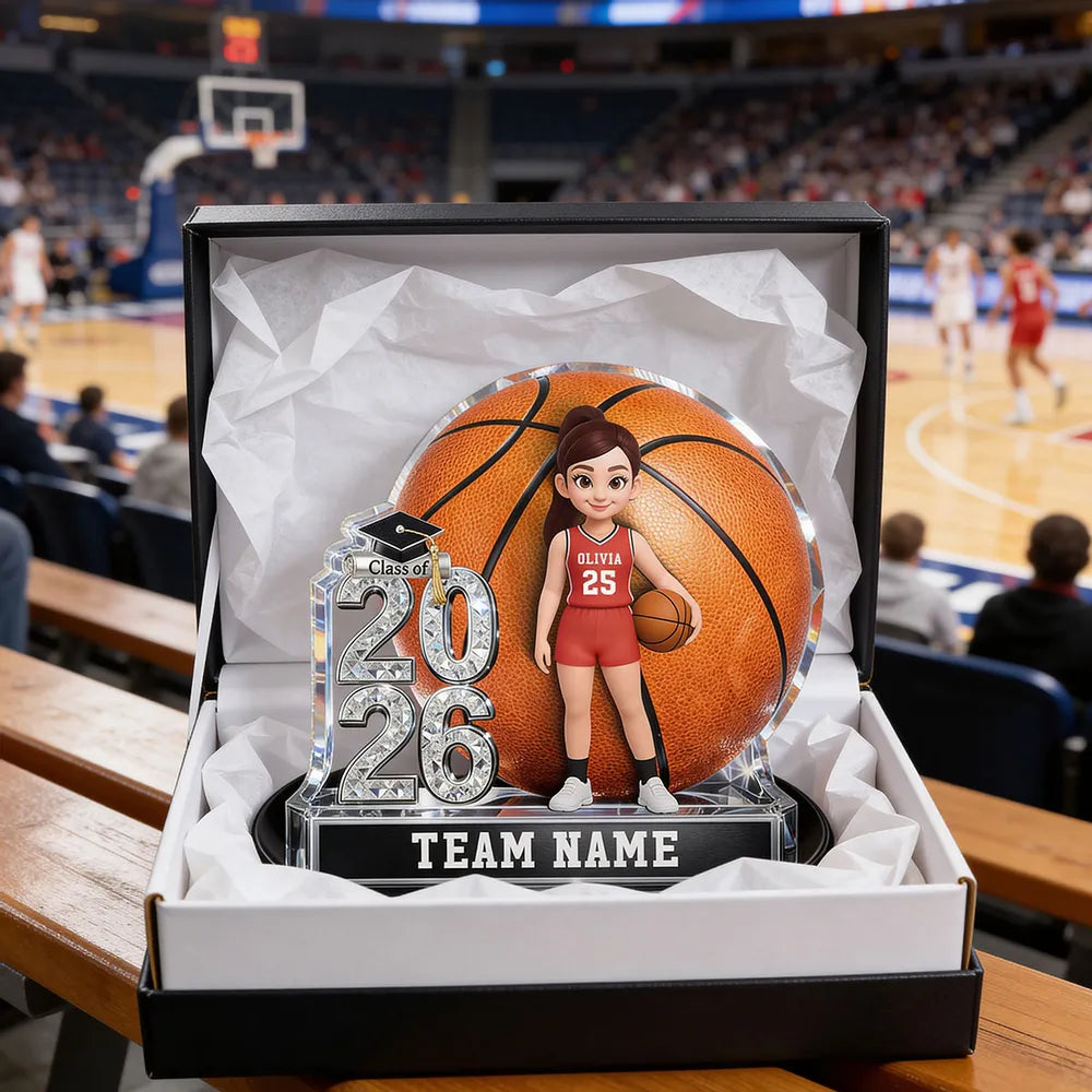 Personalized Basketball Graduation Trophy for Class of 2026 - Custom Team Name Plaque MagicInPrints