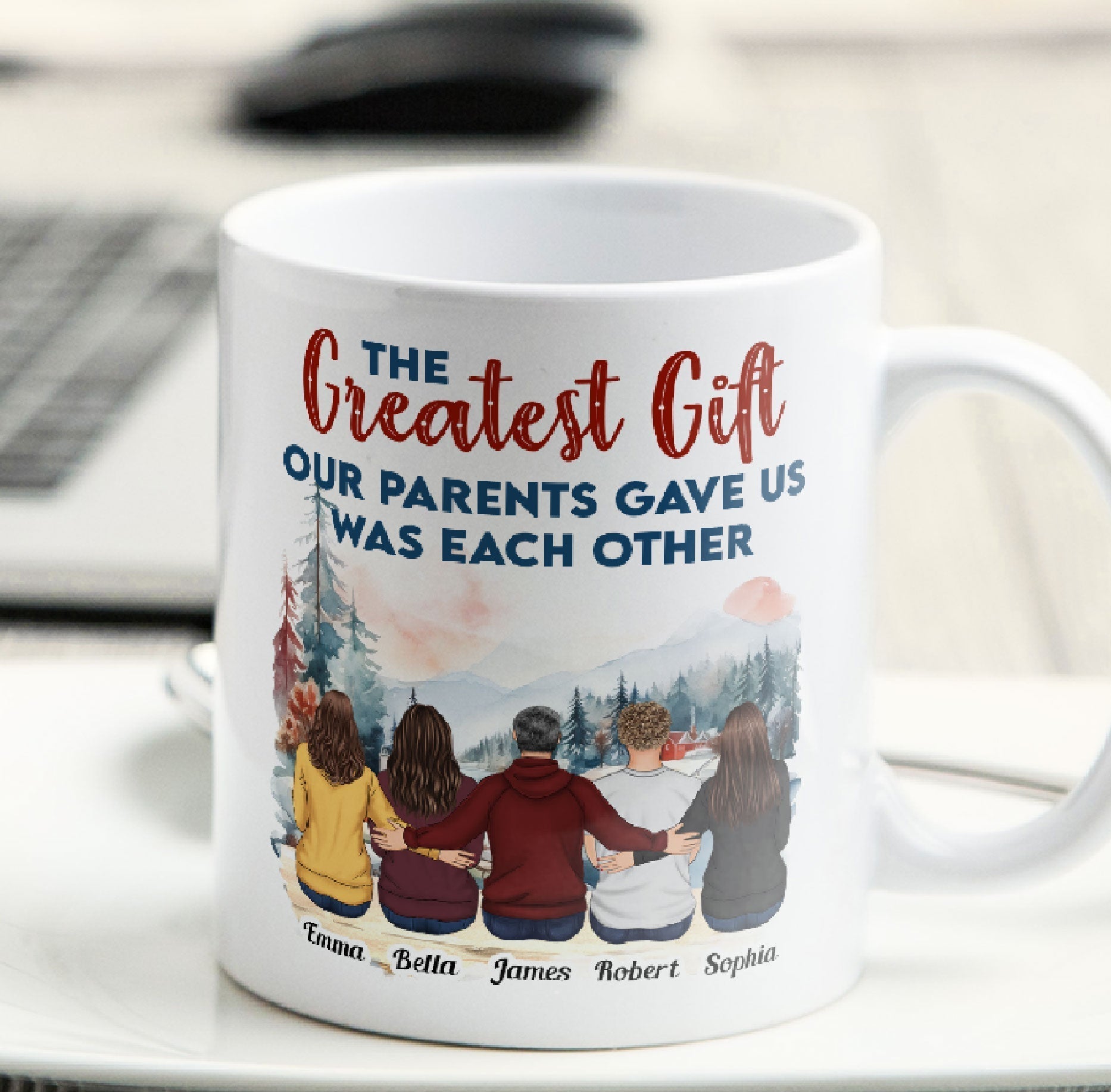 Personalized Family Mug for Siblings - Sentimental Gift for Holidays Cup MagicInPrints