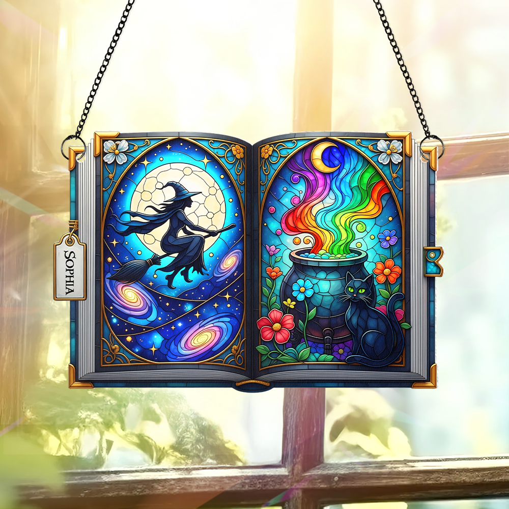 Witch suncatcher - Personalized Gifts For Witch Lover Ornament MagicInPrints