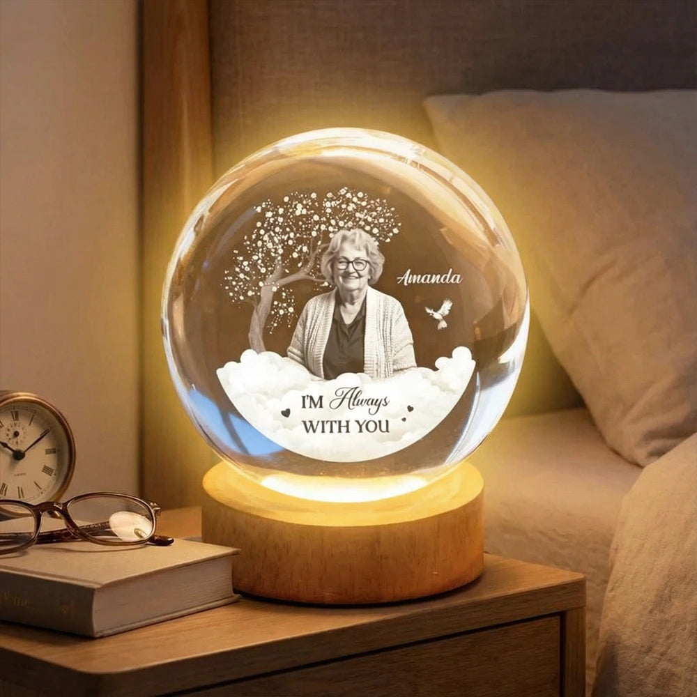 Personalized Memorial LED Lamp for Family - Sentimental Gift Lamp MagicInPrints
