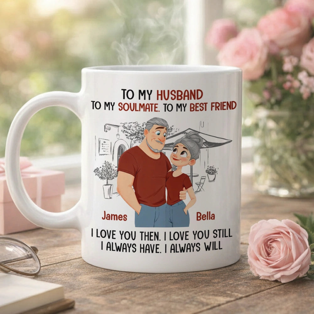 Personalized Husband Soulmate Mug for Couples - Anniversary Gift Cup MagicInPrints