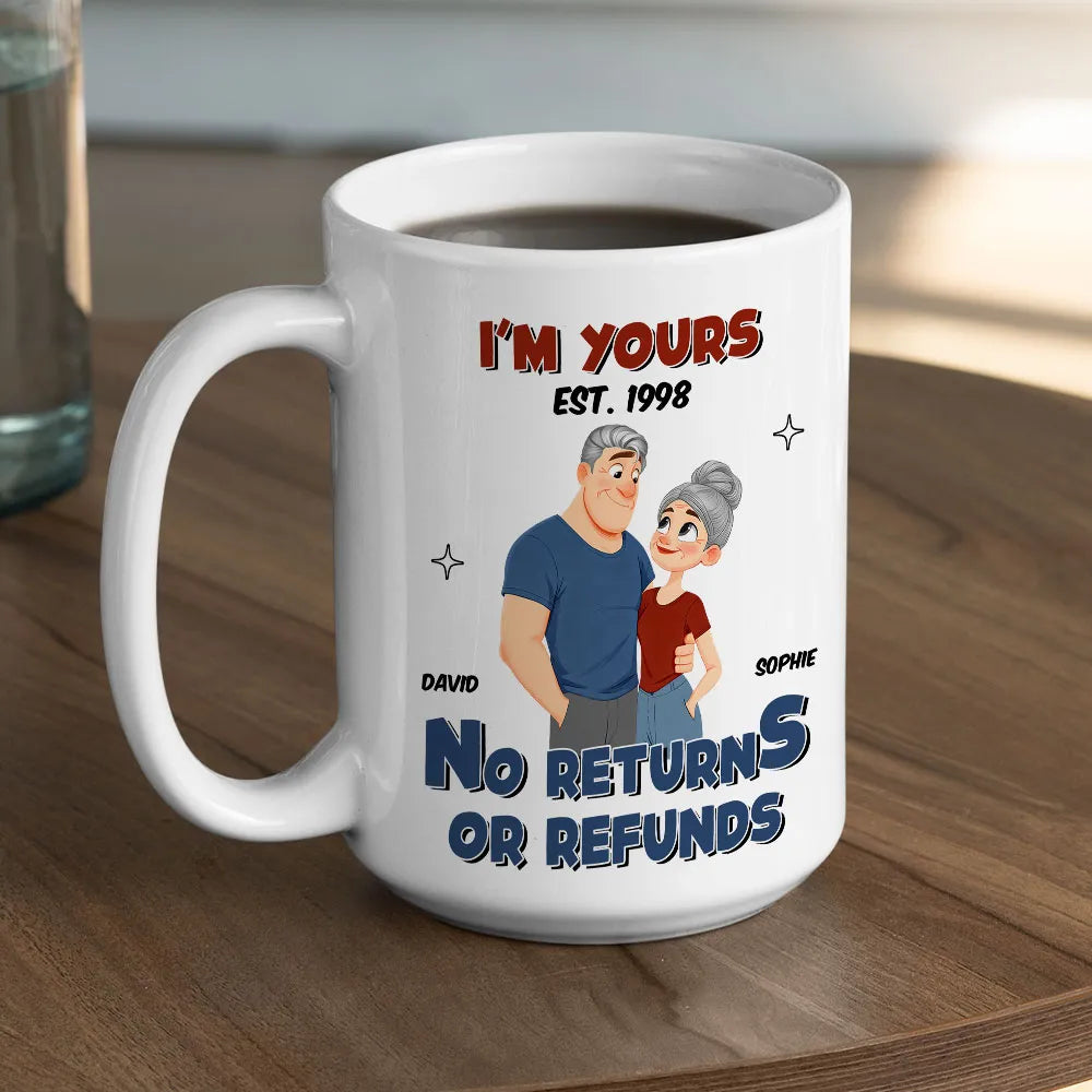 Personalized Couple Mug for Anniversary - Funny 'I'm Yours' Design Cup MagicInPrints