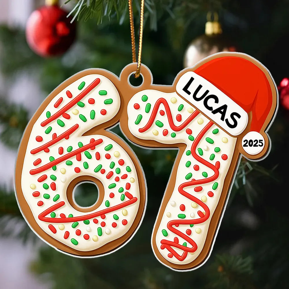 Personalized Gingerbread Ornament for Kids - Festive Christmas Decoration Ornament MagicInPrints