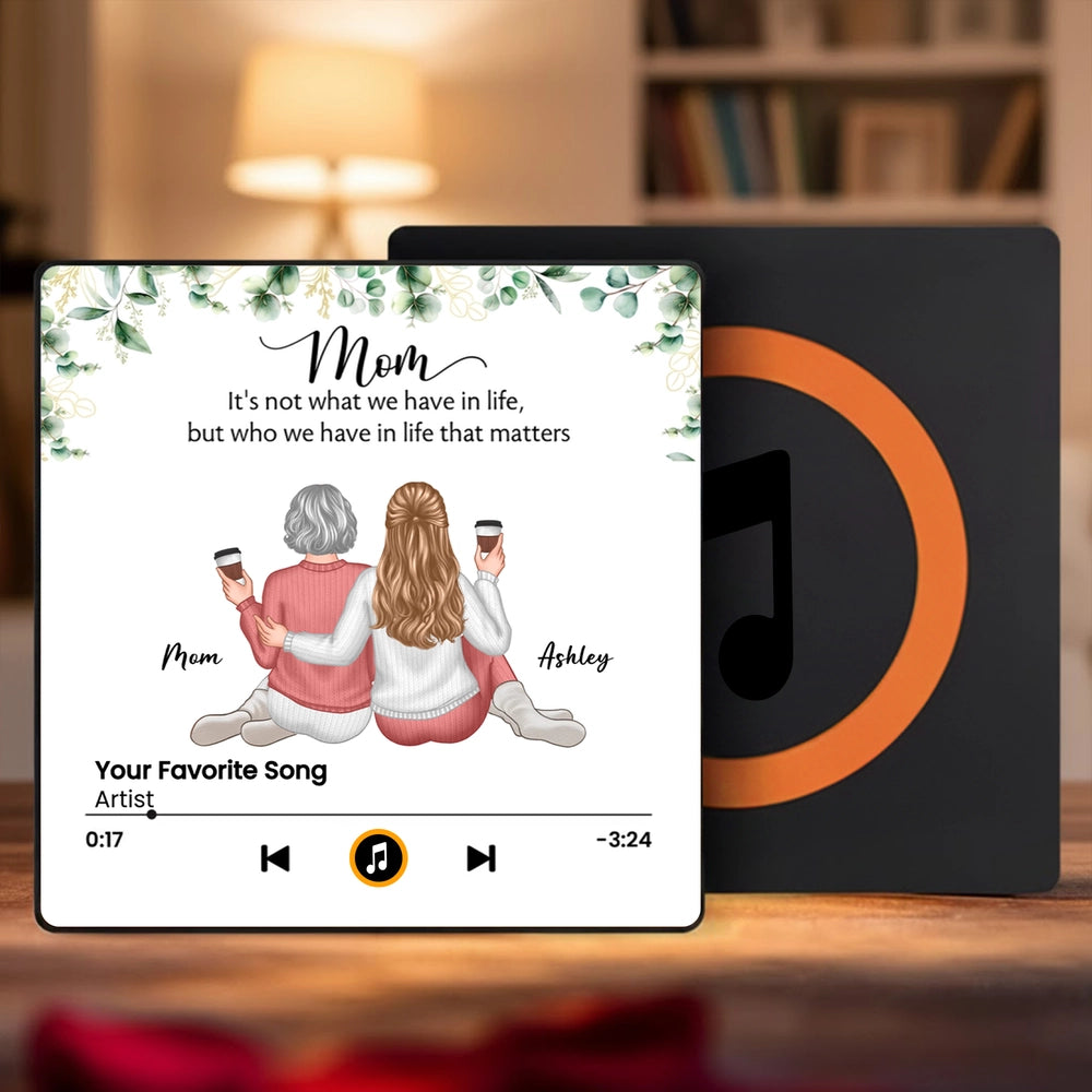Personalized Music Plaque for Mom and Daughter - Sentimental Gift for Mother's Day Fridge Magnet MagicInPrints
