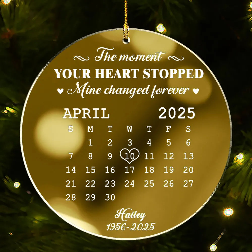 Personalized Memorial Ornament for Dad - Heartfelt Remembrance Keepsake Ornament MagicInPrints