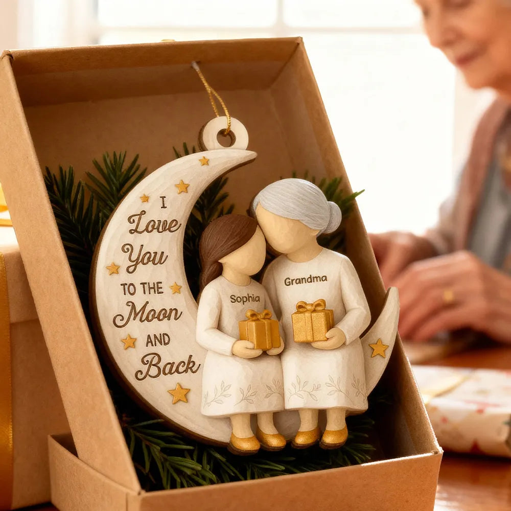 Personalized Grandma and Grandchild Ornament - Sentimental Holiday Gift Ornament MagicInPrints