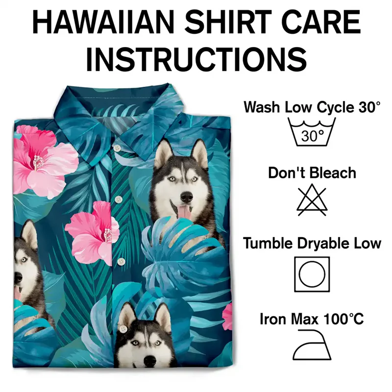 Custom Dog Hawaiian Shirt for Men - Tropical Pet Lover Gift Cloth MagicInPrints