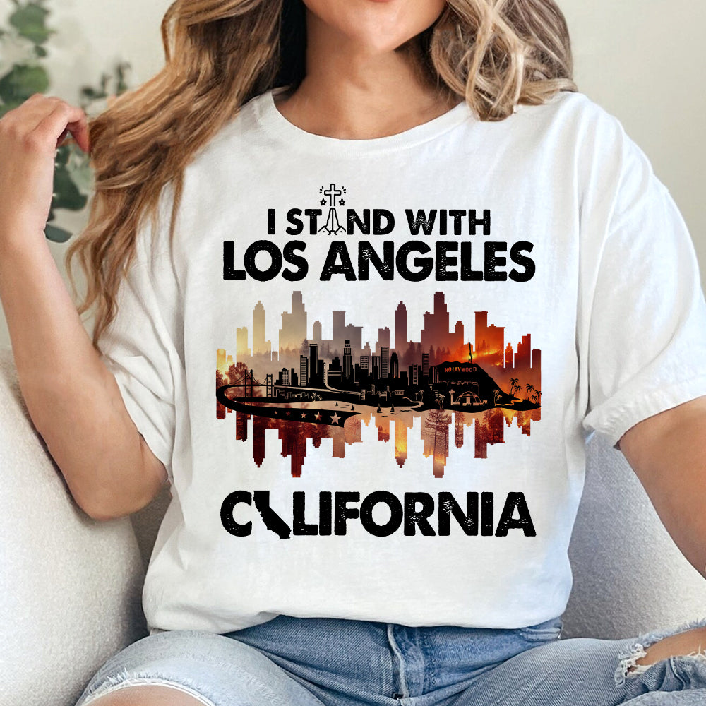 I Stand With Los Angeles Shirt - California Pride Tee Shirts PopCulturePrints