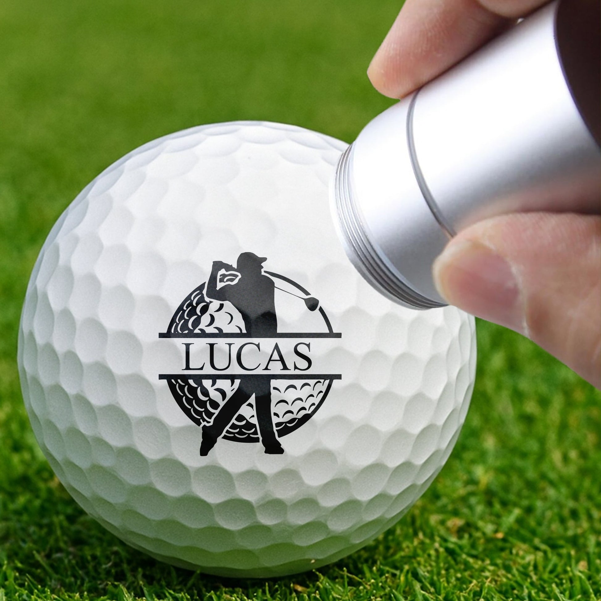 Personalized Golf Ball Stamp for Golfers - Perfect Gift for Golf Enthusiasts Sports MagicInPrints