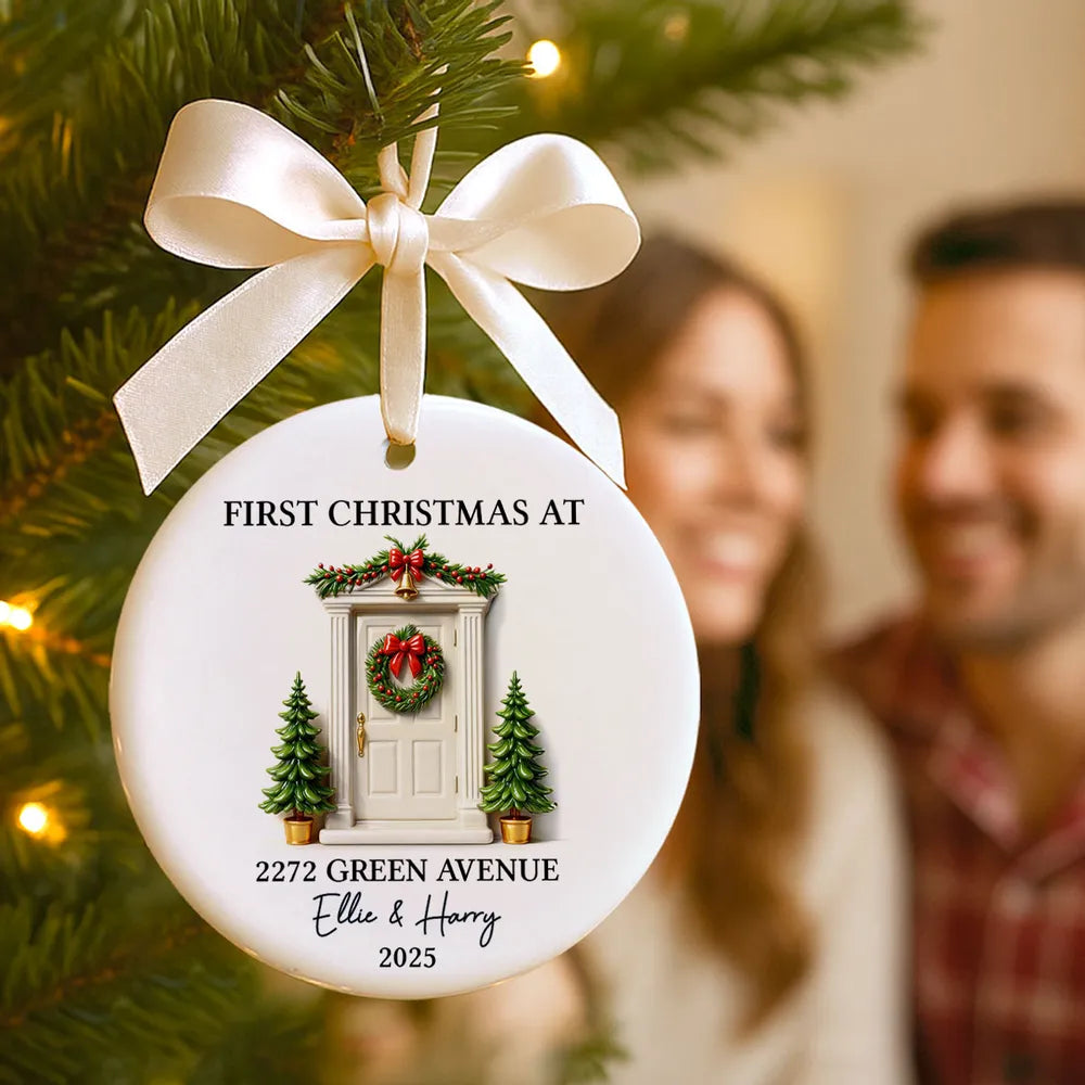 Personalized Christmas Ornament for Home - First Christmas Keepsake 2025 Ornament MagicInPrints
