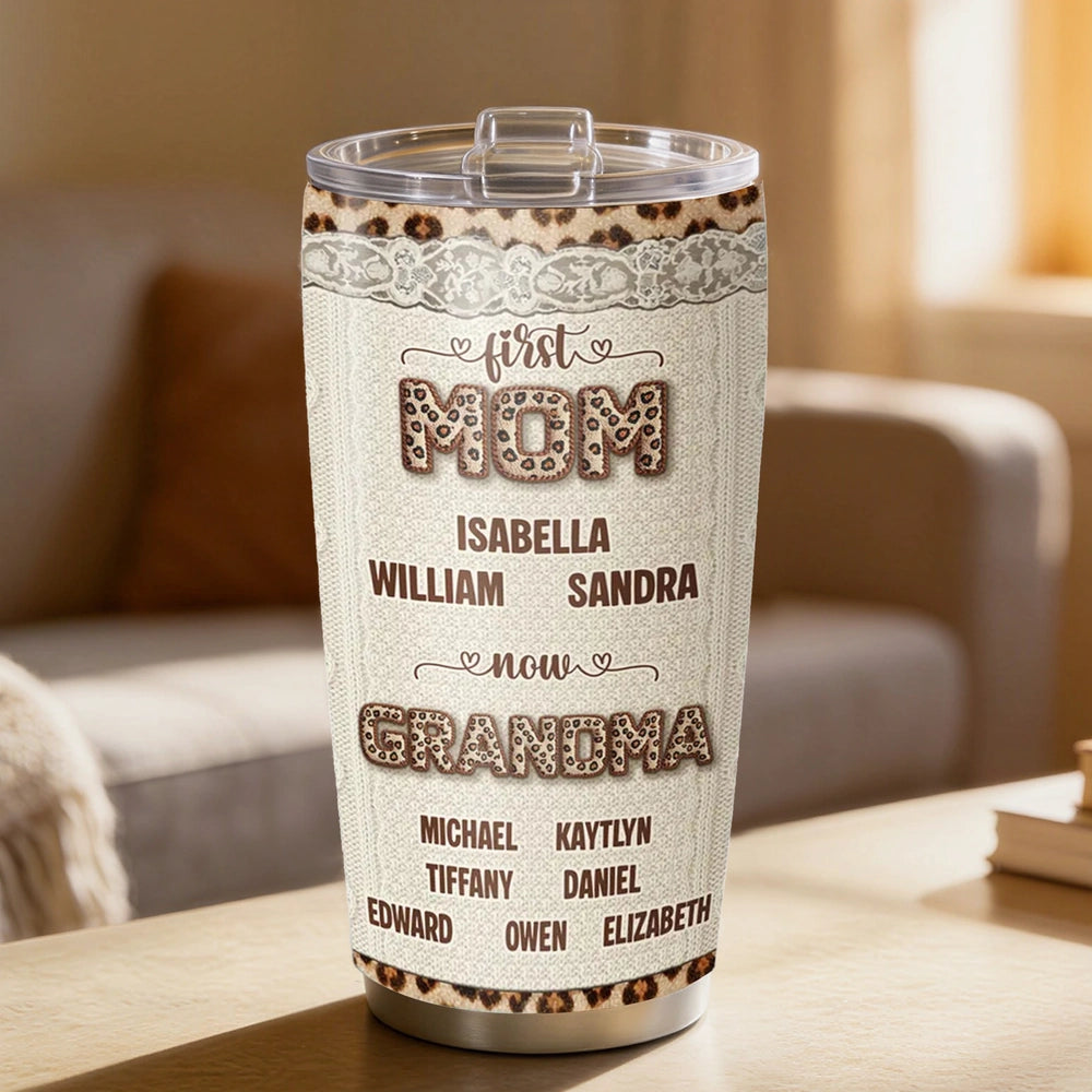 Personalized Grandma Tumbler for Mom - Custom Names Gift Cup MagicInPrints
