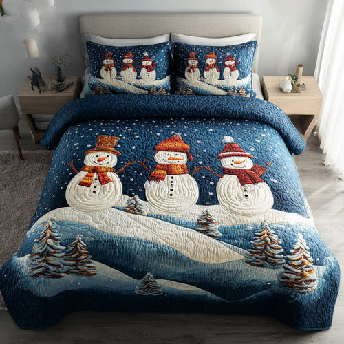 Warm Up Your Winter – Quilted Bedding Set – Gift for Family and Friends Quilted Bedding Set V2 MagicInPrints