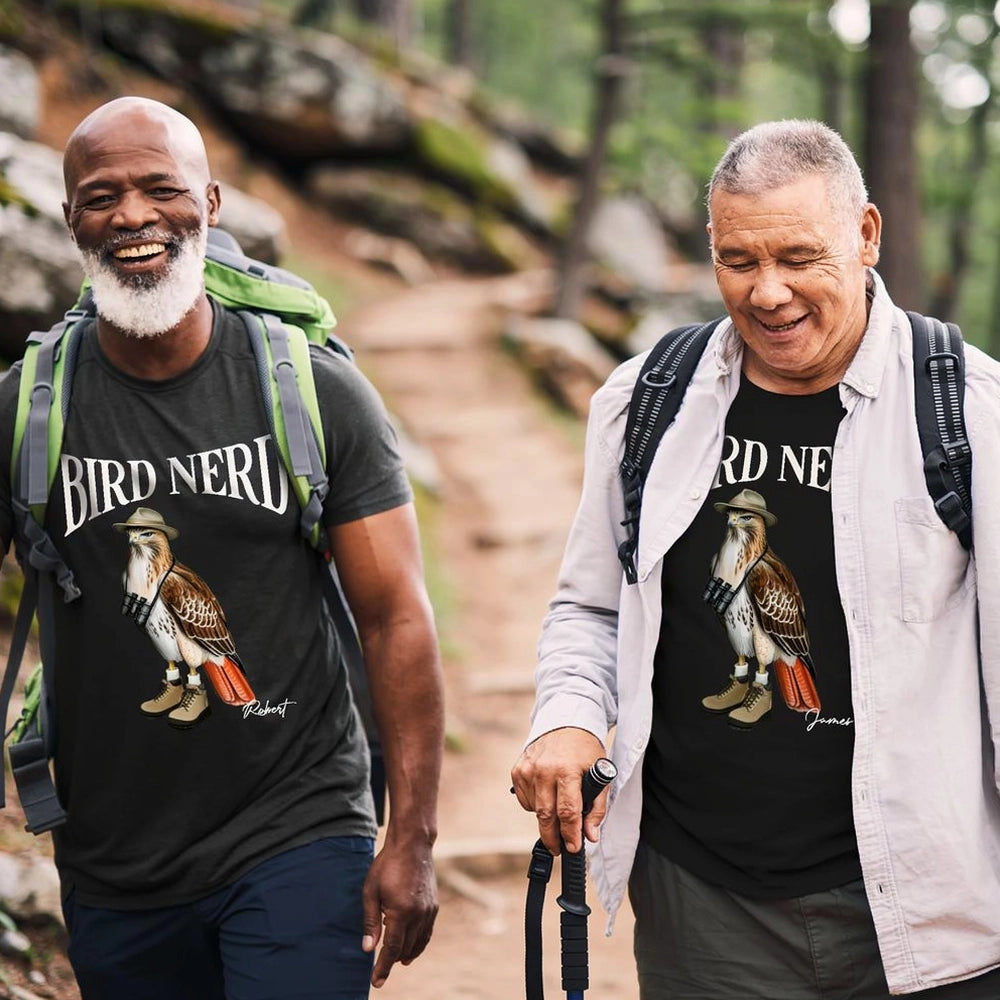Funny Bird Nerd Owl T-Shirt for Birdwatchers - Casual Outdoor Wear Cloth MagicInPrints