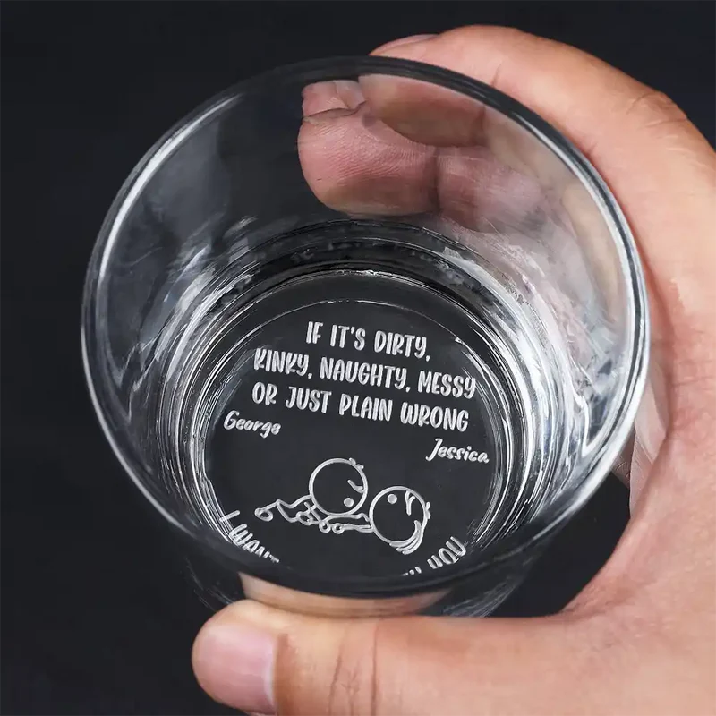 Personalized Engraved Whiskey Glass for Couples - Humorous Gift for Anniversaries Cup MagicInPrints