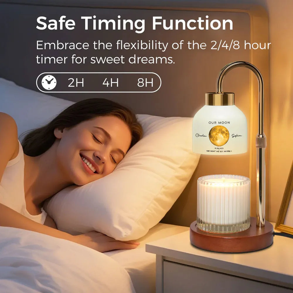 Personalized Moon Lamp for Couples - Wedding Night Memory Lamp MagicInPrints