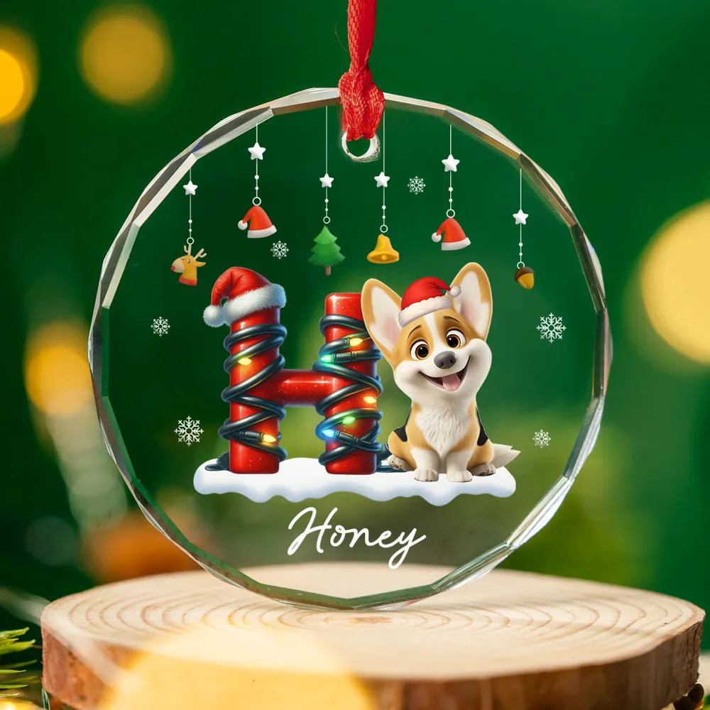 Personalized Dog Christmas Ornament for Pet Lovers - Holiday Decor Gift Ornament MagicInPrints