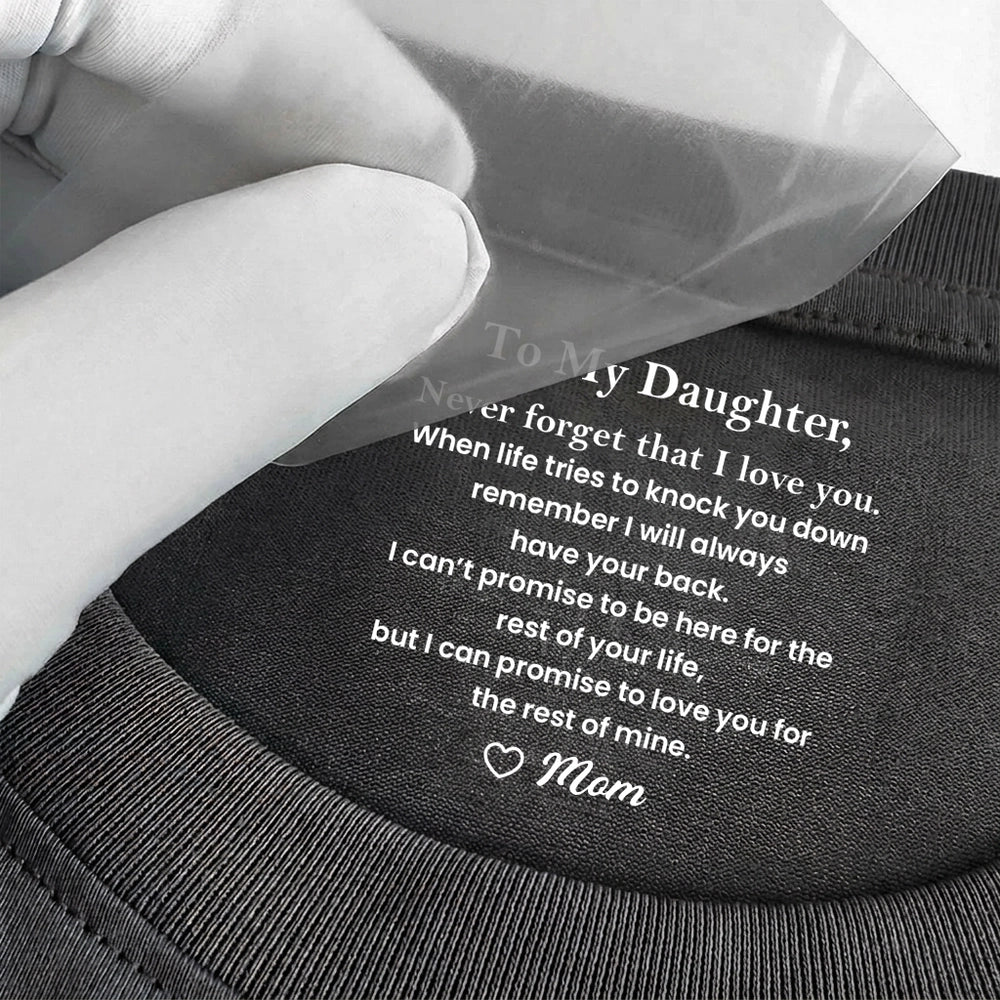 Personalized Daughter T-Shirt for Women with Heartfelt Message - Ideal Gift from Mom Cloth MagicInPrints