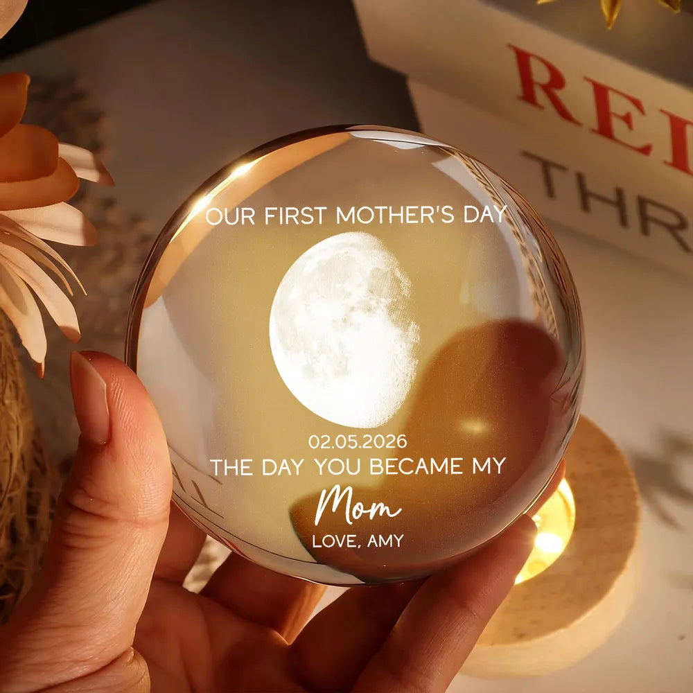 Custom Moon Phase Lamp for New Moms - Personalized Mother's Day Gift Lamp MagicInPrints