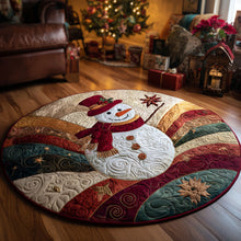 Load image into Gallery viewer, &quot;Bring Joy to Your Home&quot; – Personalized Quilted Round Mat – Gift for Holiday Celebrations Quilted Round Mat MagicInPrints
