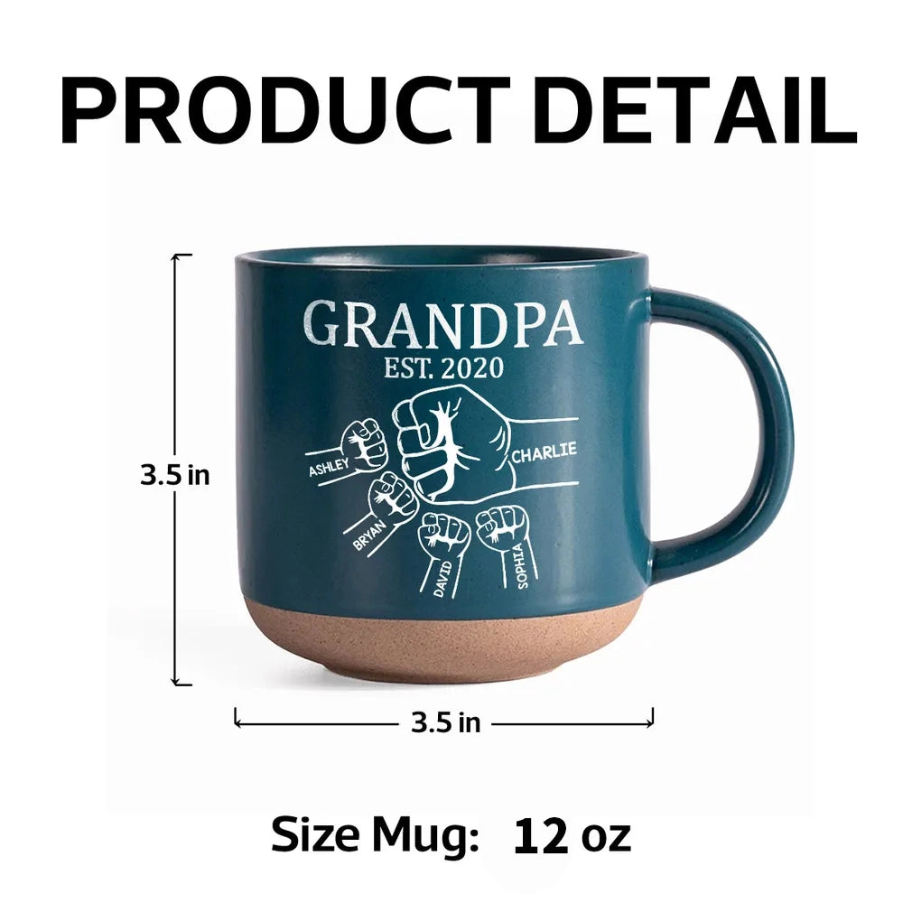 Personalized Grandpa Mug for Family - Custom Names Gift for Father's Day Cup MagicInPrints