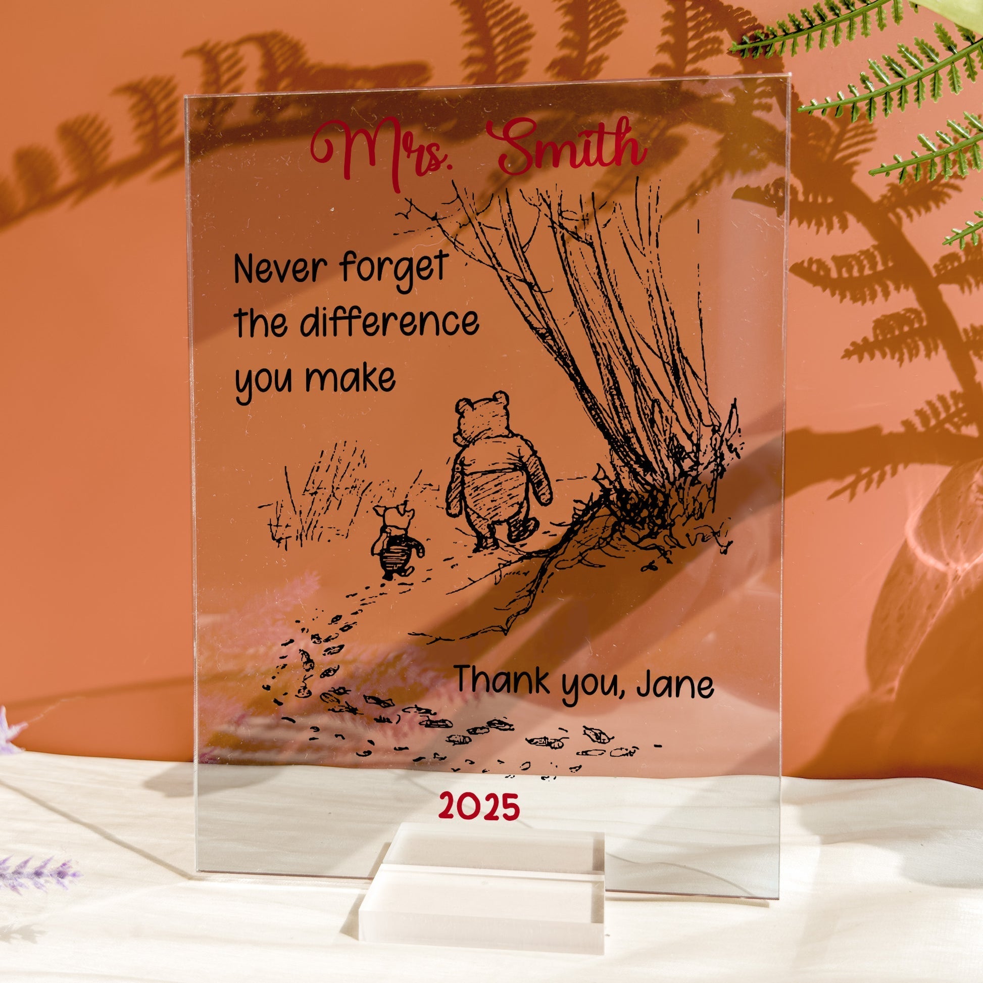Personalized Teacher Appreciation Acrylic Plaque - Sentimental Gift for Educators Plaque MagicInPrints