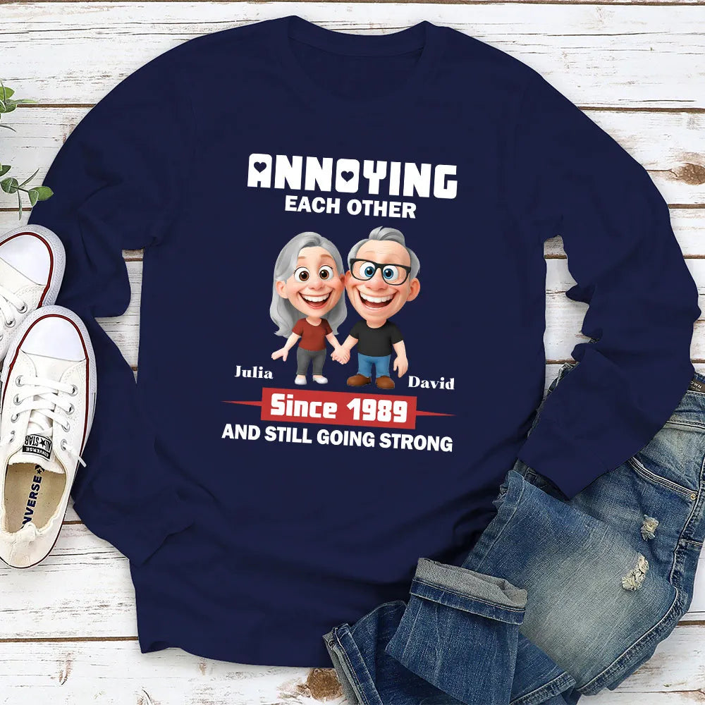 Personalized Couples T-Shirt for Anniversary - Funny Cartoon Design Cloth MagicInPrints
