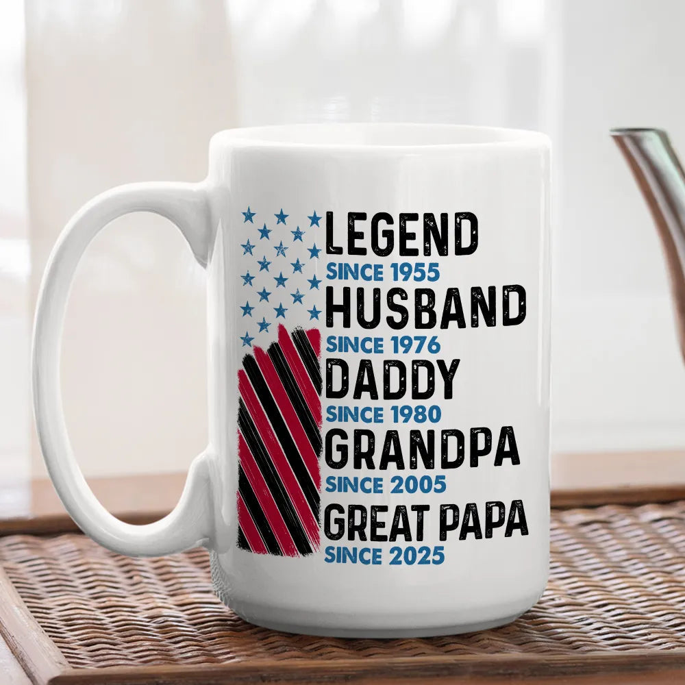 Personalized Ceramic Mug for Dad and Grandpa - Father's Day Gift Cup MagicInPrints