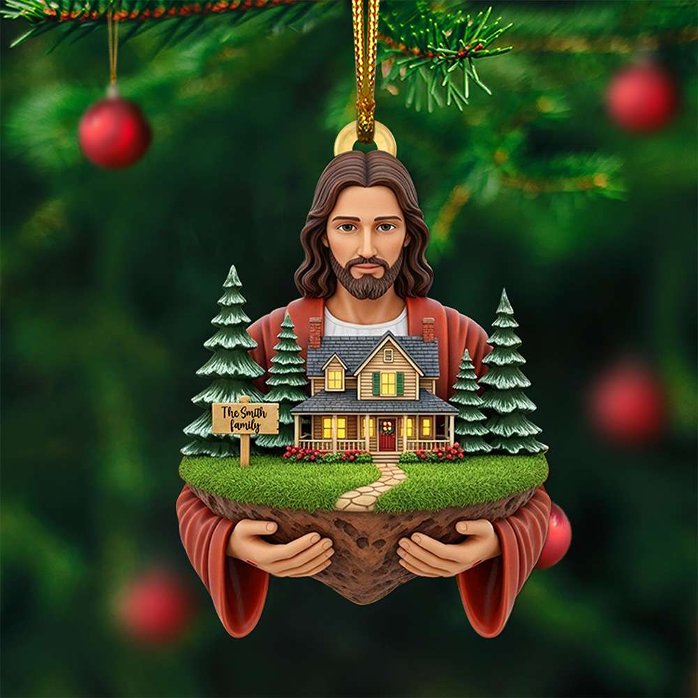Blessed Family Christmas Ornament - Personalized Gift For Family Ornament MagicInPrints