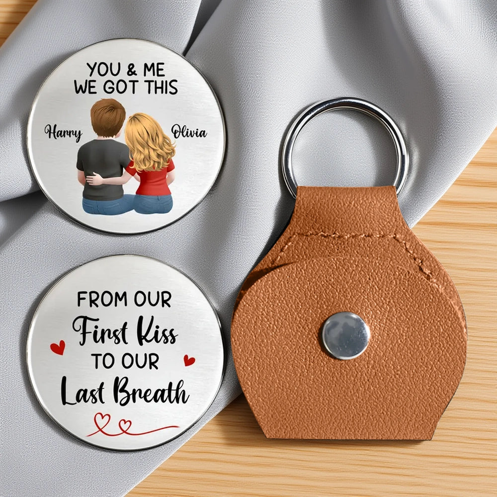 Personalized Couples Keychain Set - Romantic Gift for Anniversaries Keychain MagicInPrints