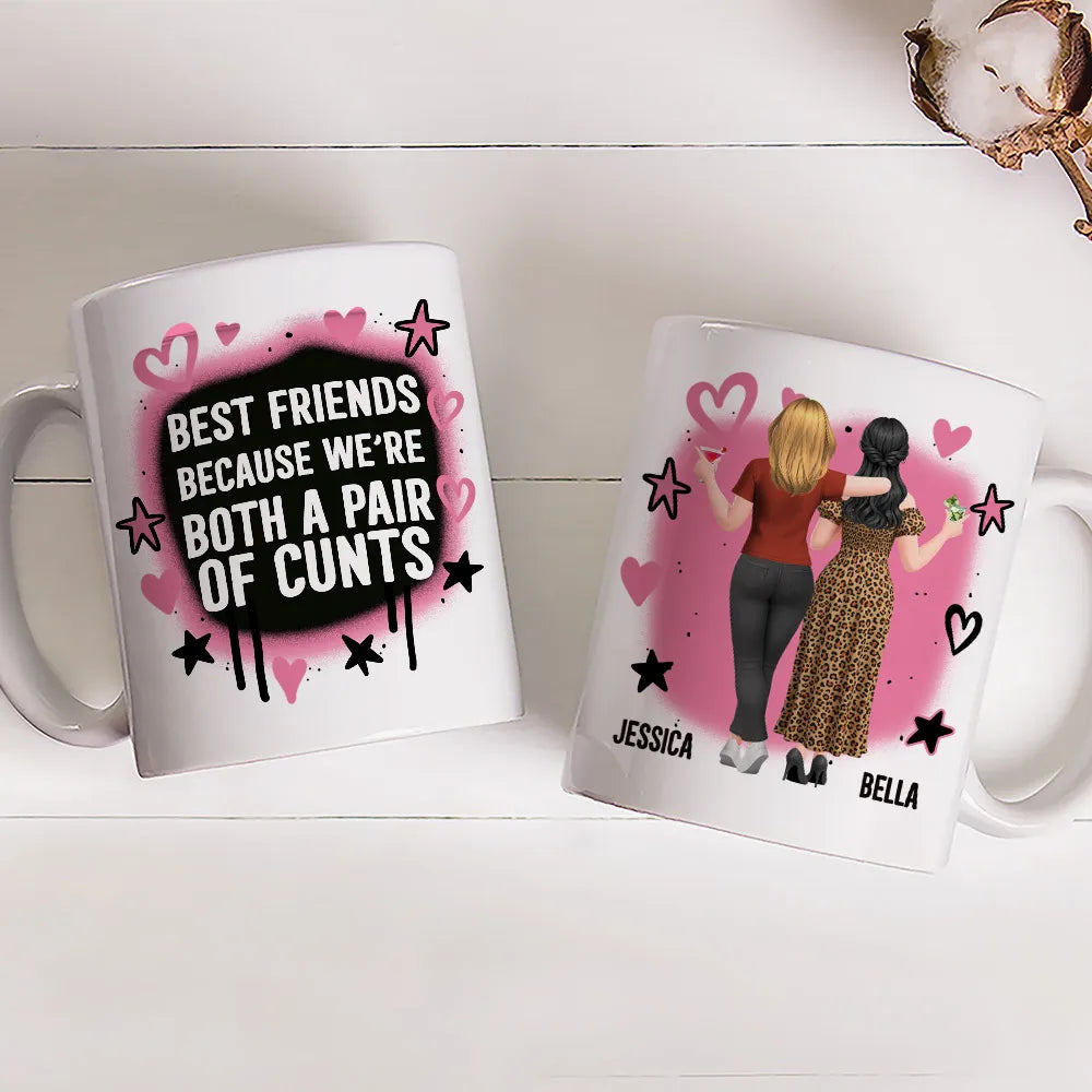 Personalized Best Friends Mug for Women - Funny Friendship Gift Cup MagicInPrints