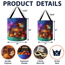 Load image into Gallery viewer, Personalized LED Light Up Trick-or-Treat Basket for Kids Halloween Gift

