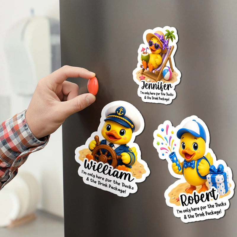 Personalized Acrylic Magnet Custom Duck Humor Gift for Cruisers
