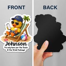 Load image into Gallery viewer, Personalized Acrylic Magnet Custom Duck Humor Gift for Cruisers
