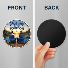 Load image into Gallery viewer, Personalized Acrylic Magnet Couple Holding Hands Sunset Gift
