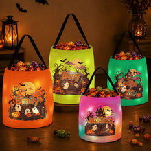 Load image into Gallery viewer, Personalized LED Light Up Trick-or-Treat Basket for Kids Halloween Gift
