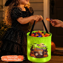 Load image into Gallery viewer, Personalized LED Light Up Trick-or-Treat Basket for Kids Halloween Gift
