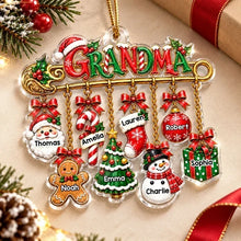 Load image into Gallery viewer, Personalized Acrylic Christmas Ornament Gift for Grandma
