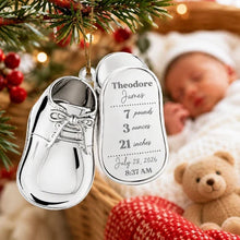 Load image into Gallery viewer, Personalized Baby Shoe Acrylic Ornament Gift for New Parents

